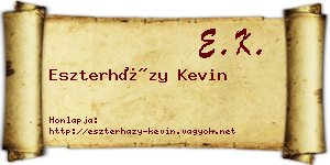 Eszterházy Kevin névjegykártya